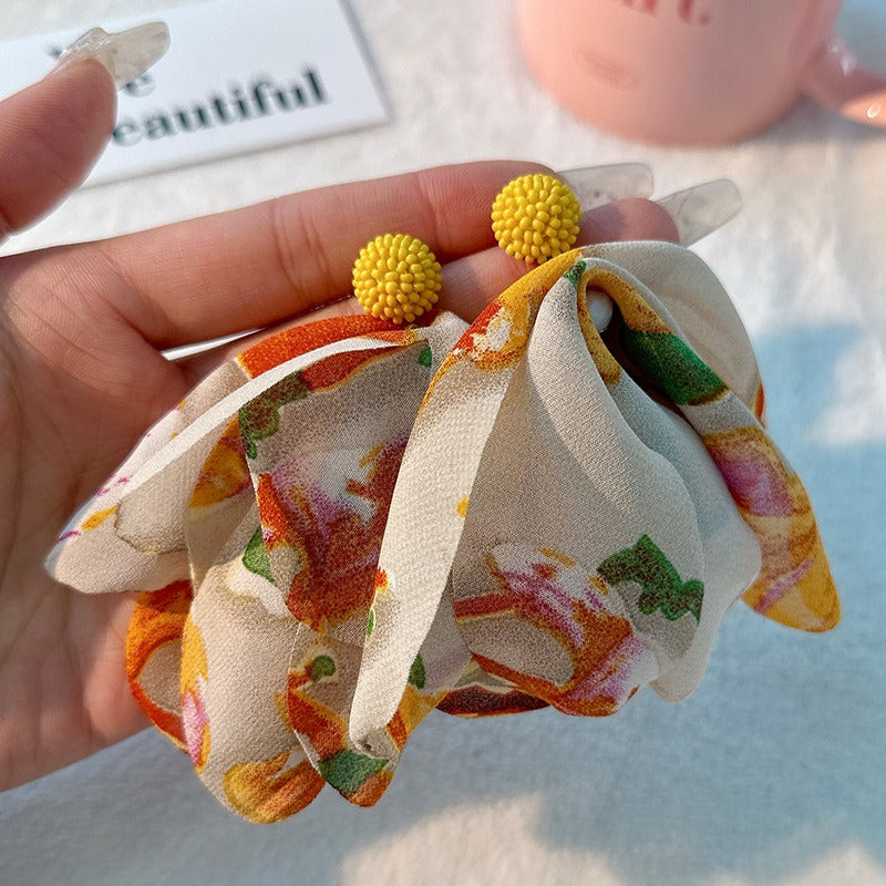 Deliziosi orecchini fatti a mano in tessuto bohémien con nappe e dettagli in vetro | ULZZANG BELLA