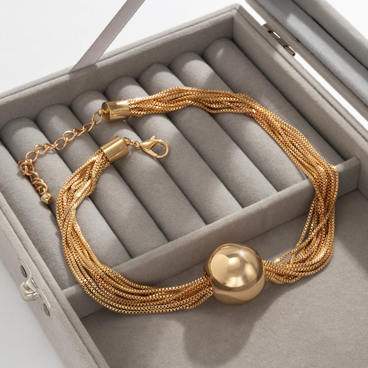 Discover athé's Exaggerated Luxury Punk Multi-Layer Chain Necklace, a South Korean masterpiece of intricate craftsmanship and premium materials, perfect for elevating any ensemble.