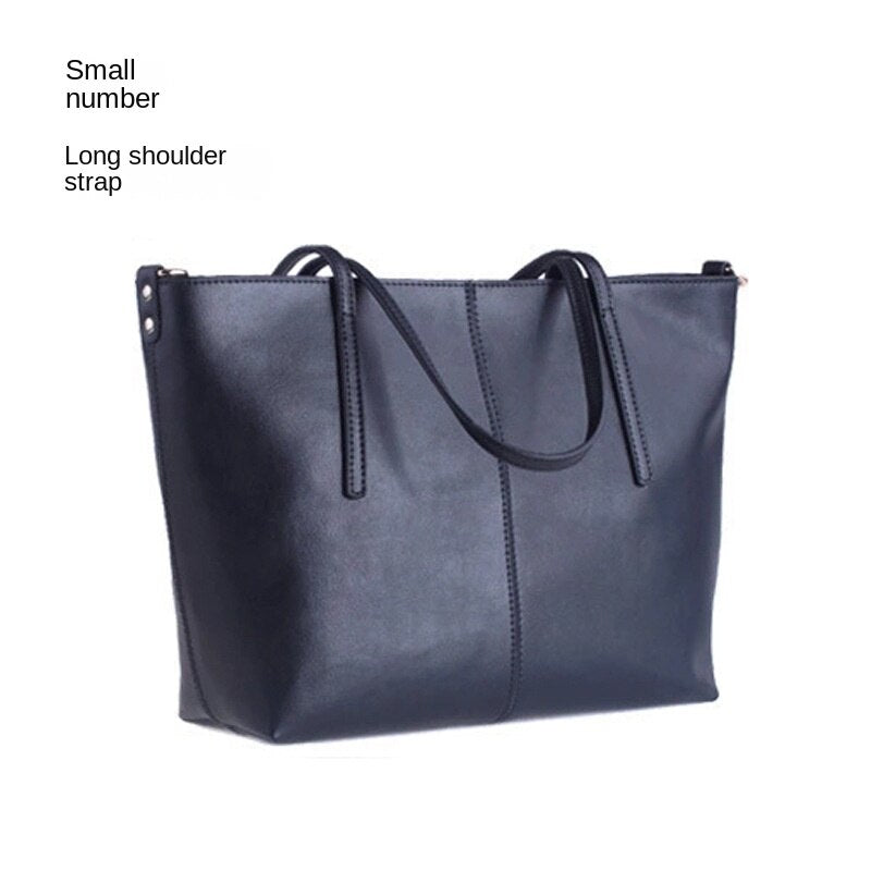 Opulent Leather Puffer Tote Handbag | ULZZANG BELLA