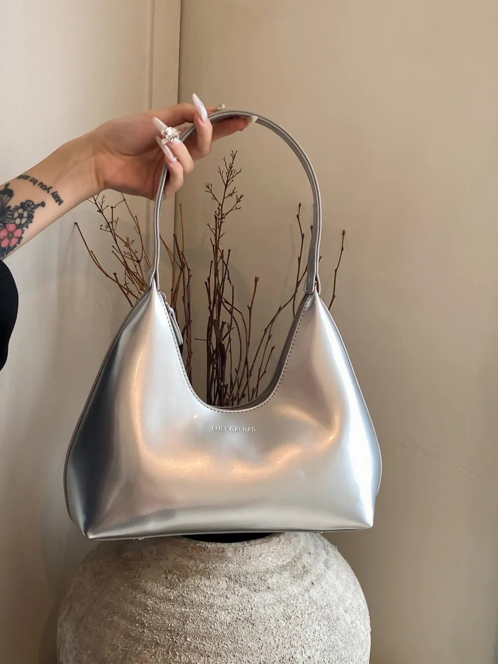 Chic Moon Shape Shoulder Bag for the Bold and Beautiful | ULZZANG BELLA