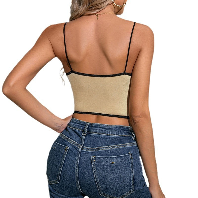 Seductive Lace Velvet Camisole Top | ULZZANG BELLA