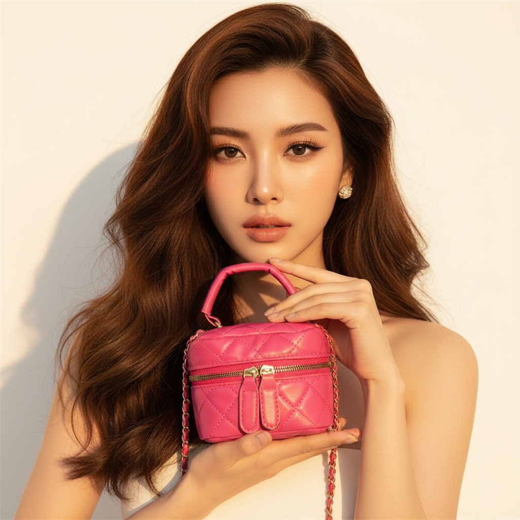 ULZZANG BELLA Rhombus Elegance Mini Handbag - Luxe Accessory