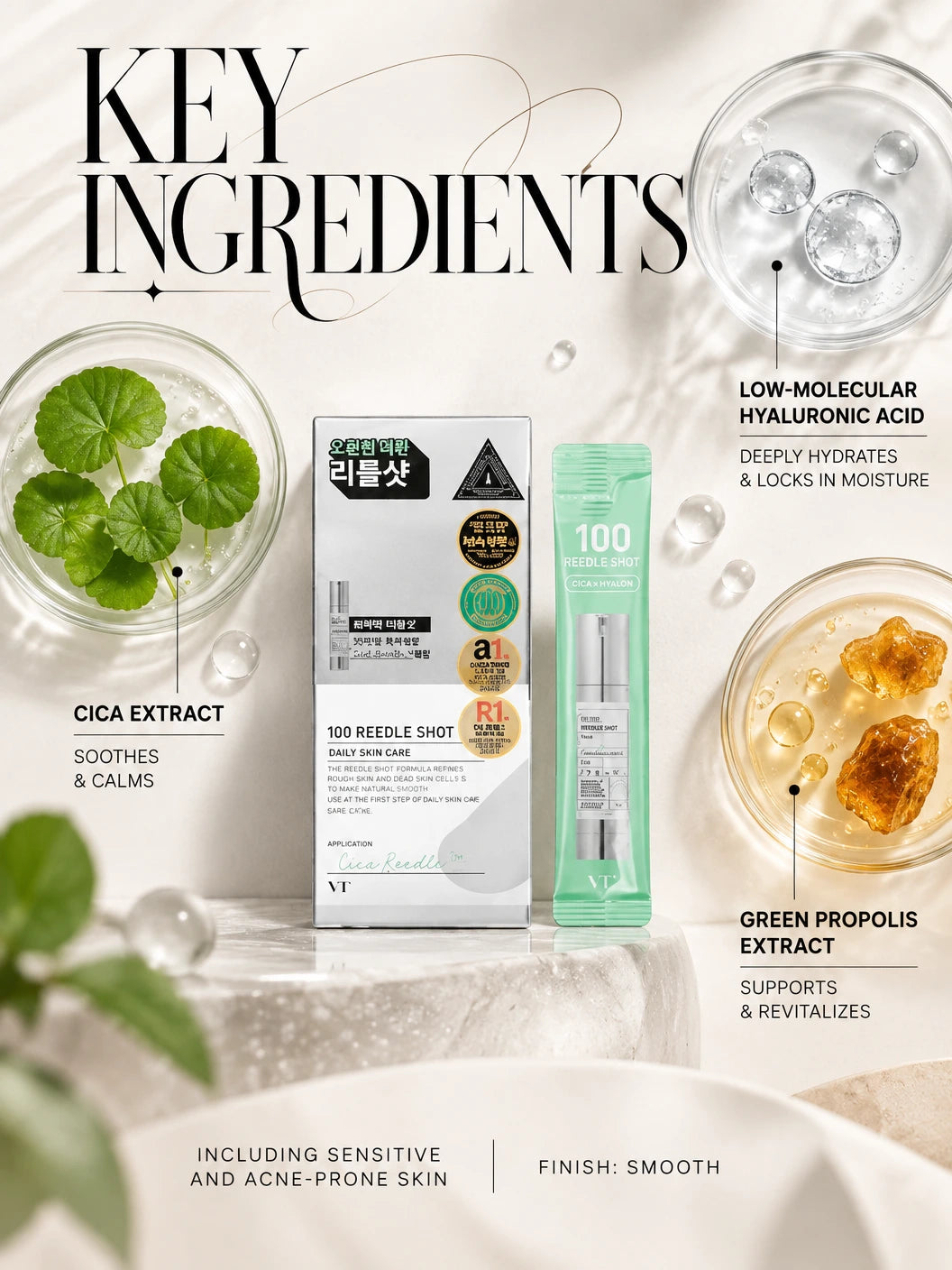 100 Reedle shot 10ea | VT Cosmetics | VT Cosmetics Handcrafted Serum for Radiant Luxury Skin