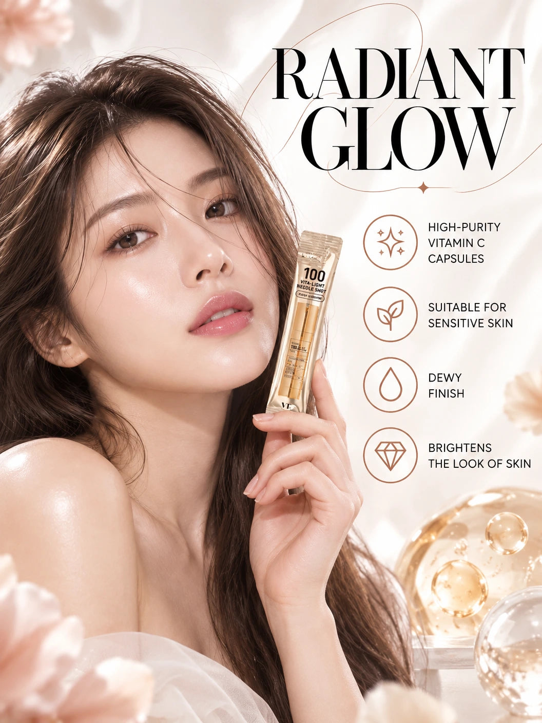 100 VITA-LIGHT Reedle shot 10ea | VT Cosmetics | VT Cosmetics Vita-Light Reedle Shot 100 - Couture Serum