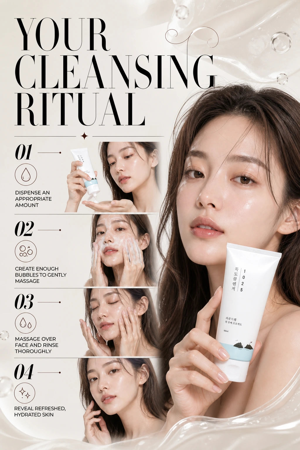 1025 Dokdo Cleanser 150ml | ROUNDLAB | ROUNDLAB 1025 Dokdo Cleanser - Handcrafted Luxury Cleanser