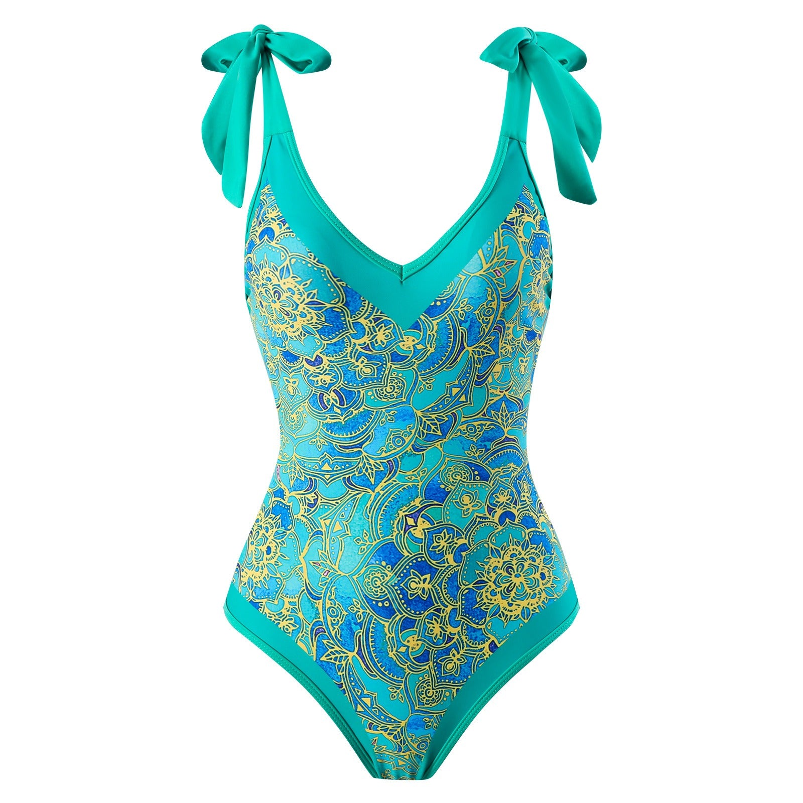Costume da bagno intero retrò glamour con gonna in chiffon | ULZZANG BELLA