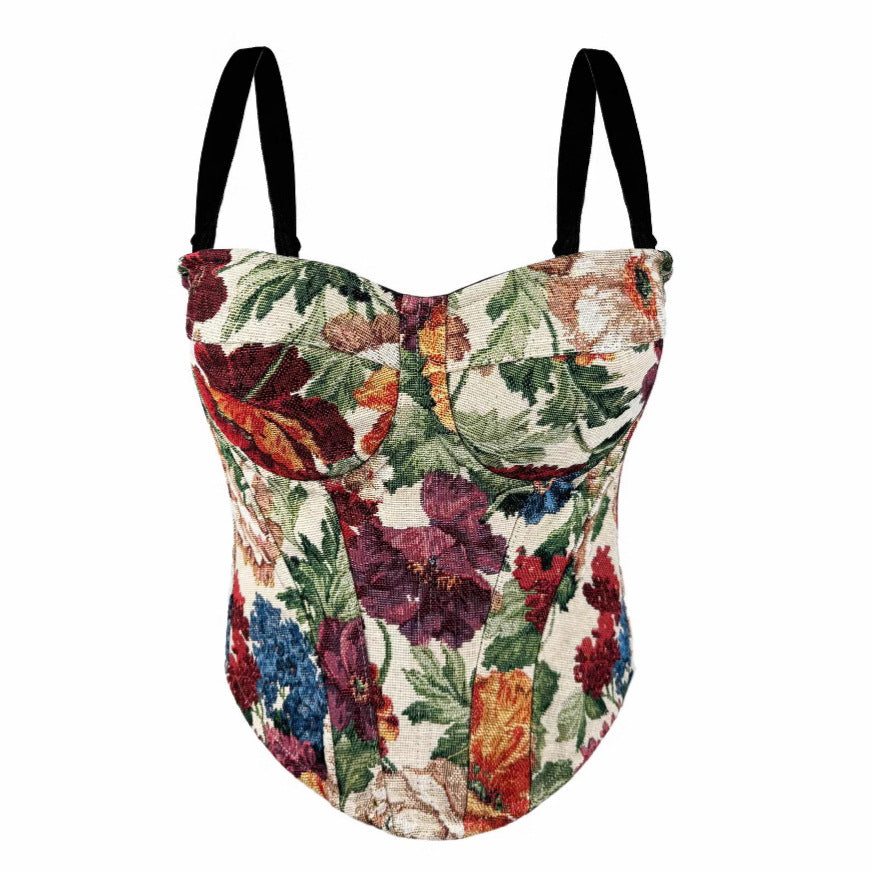 Vintage Palace Strapless Boned Bustier Top | ULZZANG BELLA