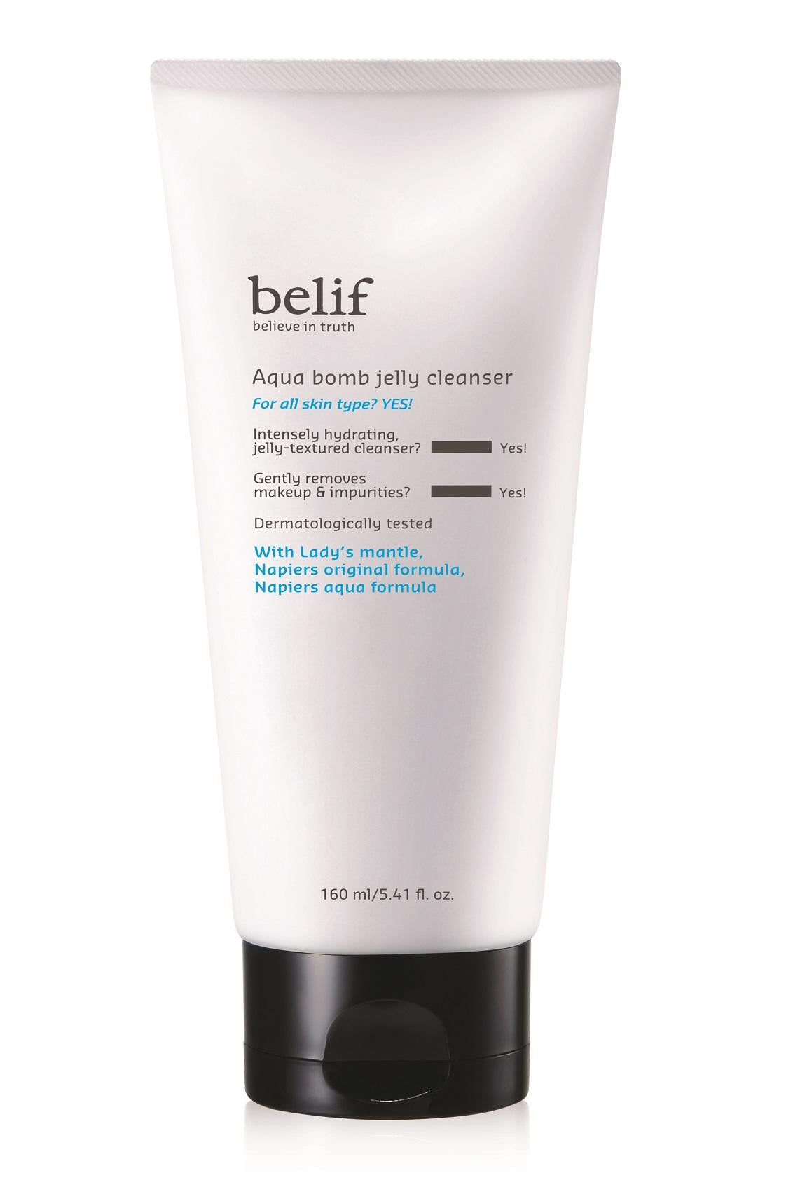 Offrez-vous l'élégance d'un nettoyage pur : Gel nettoyant Aqua Bomb pour peaux grasses (160 ml) | belif