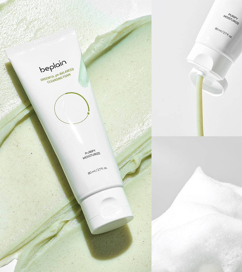 Mung Bean pH-Balanced Cleansing Foam 80ml | Beplain