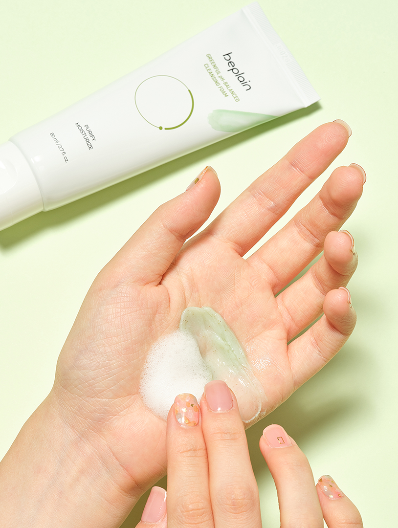 Mung Bean pH-Balanced Cleansing Foam 80ml | Beplain