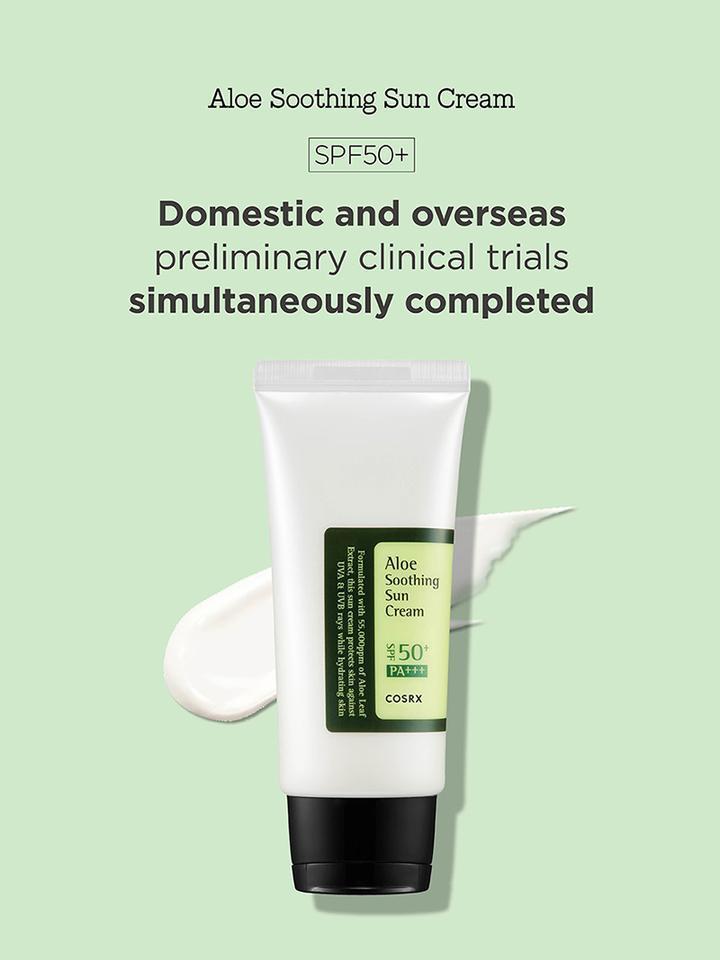 Aloe Velvet Shield Sun Cream SPF50+ PA+++ (50ml) | COSRX
