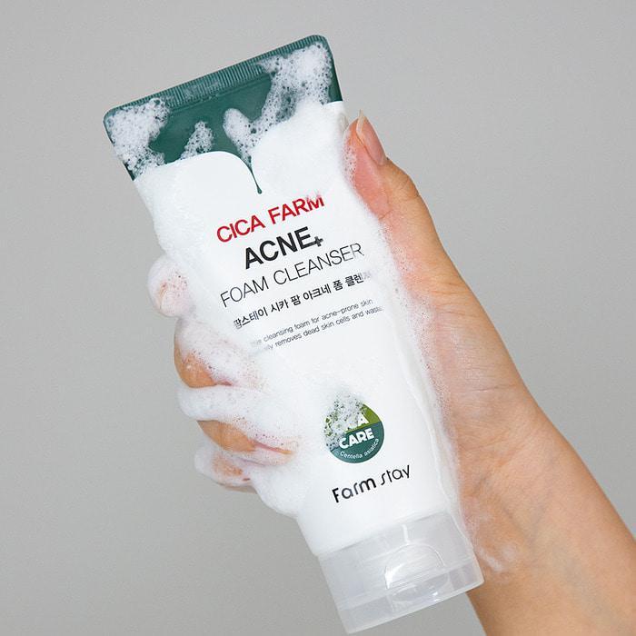 Cica Foam Cleanser for Acne-Prone Skin | Farmstay