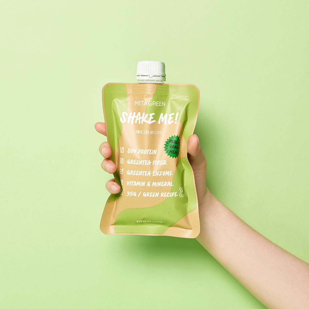 Meta Green Shake Me: la tua lussuosa indulgenza nutrizionale (35 g x 7 pezzi) | Vital Beautie