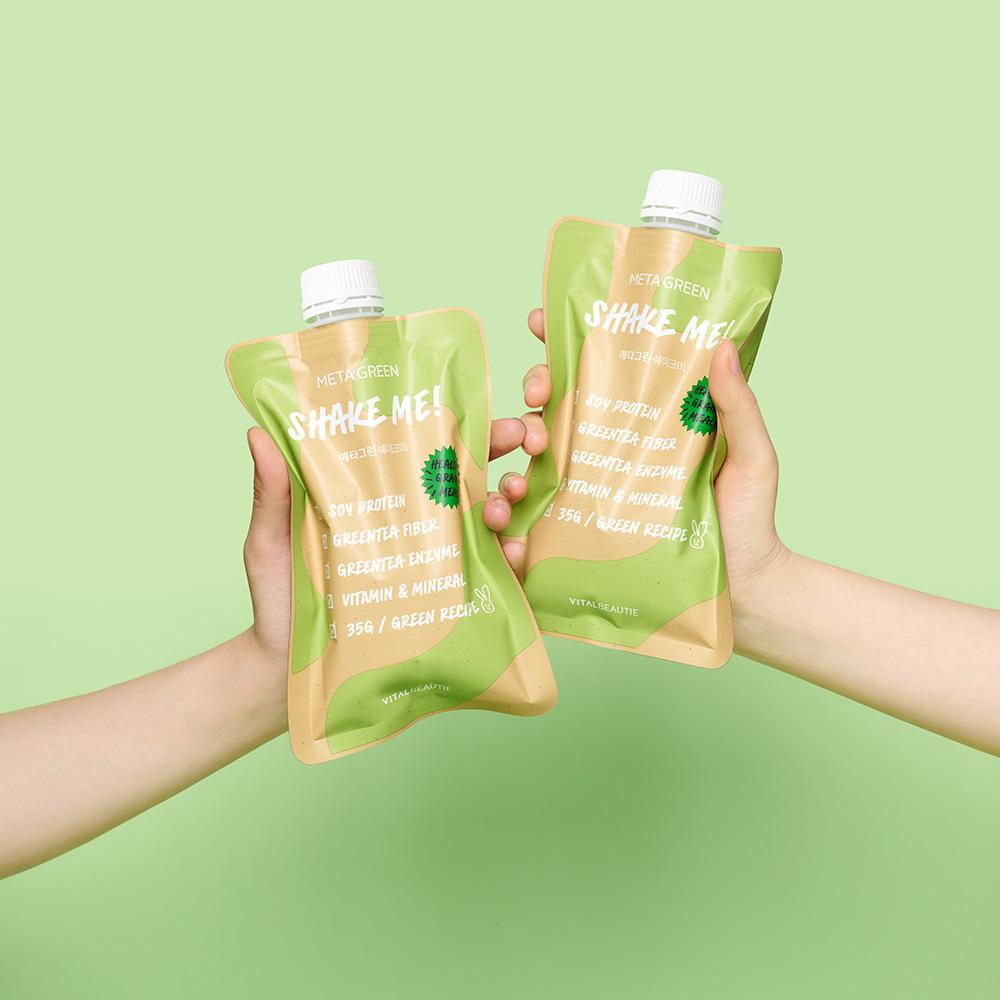 Meta Green Shake Me: la tua lussuosa indulgenza nutrizionale (35 g x 7 pezzi) | Vital Beautie