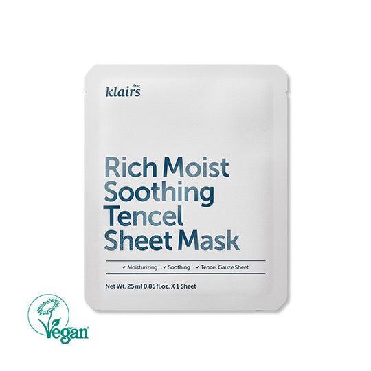 Ultra-Hydrating Rich Moisture Tencel Sheet Mask (25ml x 10ea) | Klairs