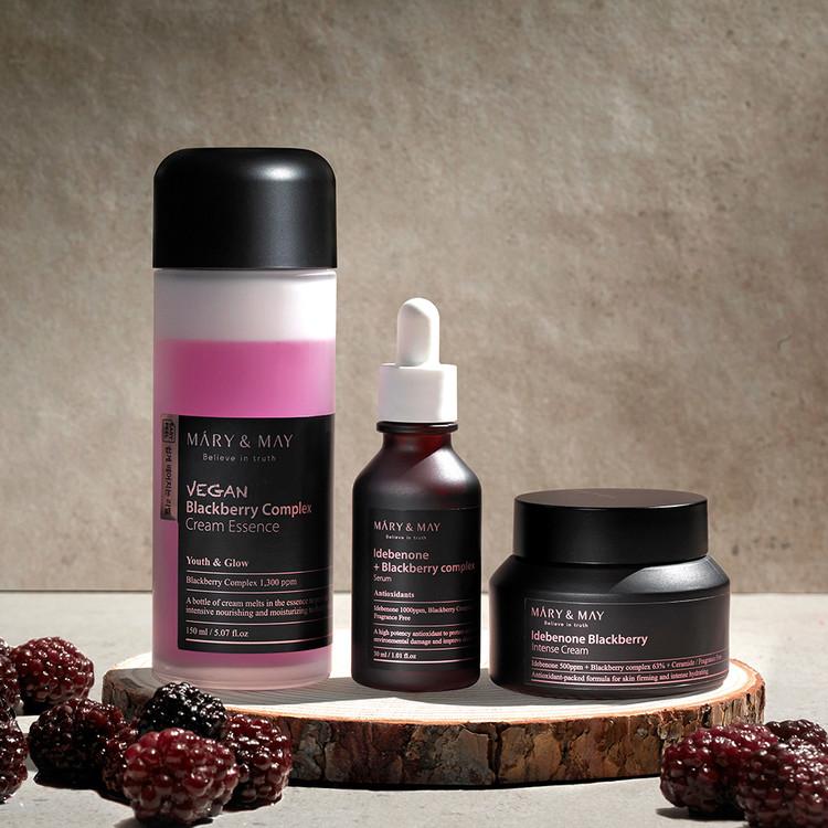 Vegan Blackberry Complex Cream Essence 140ml | Mary&May