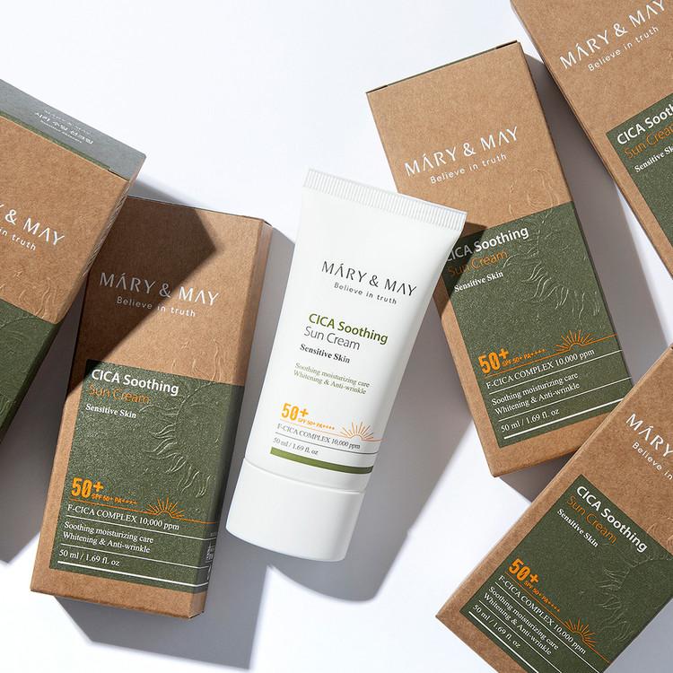 CICA Soothing Sun Cream SPF50+ PA++++ - 50ml | Mary&May