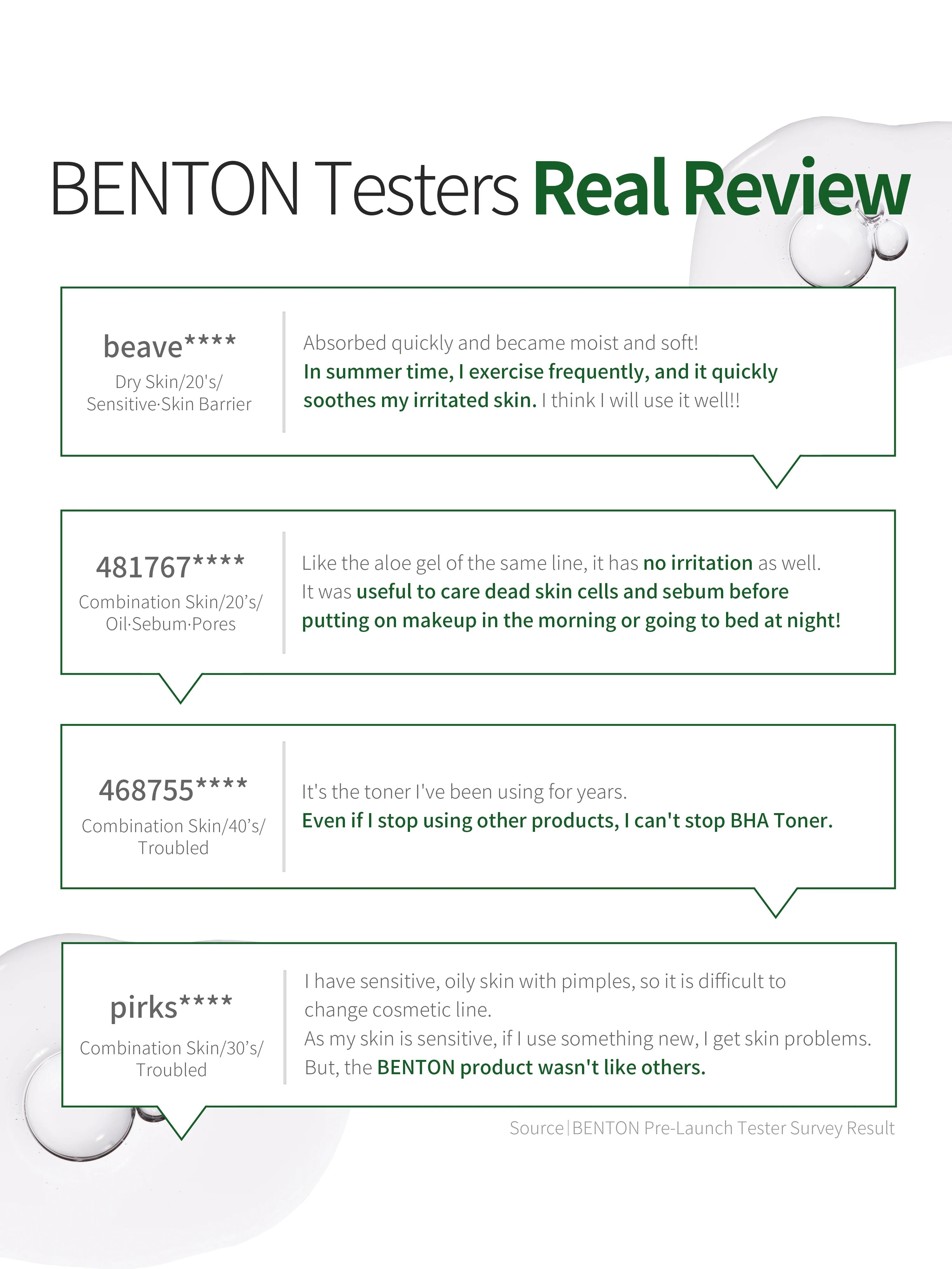 Aloe BHA Skin Toner 200ml - Renewal | Benton