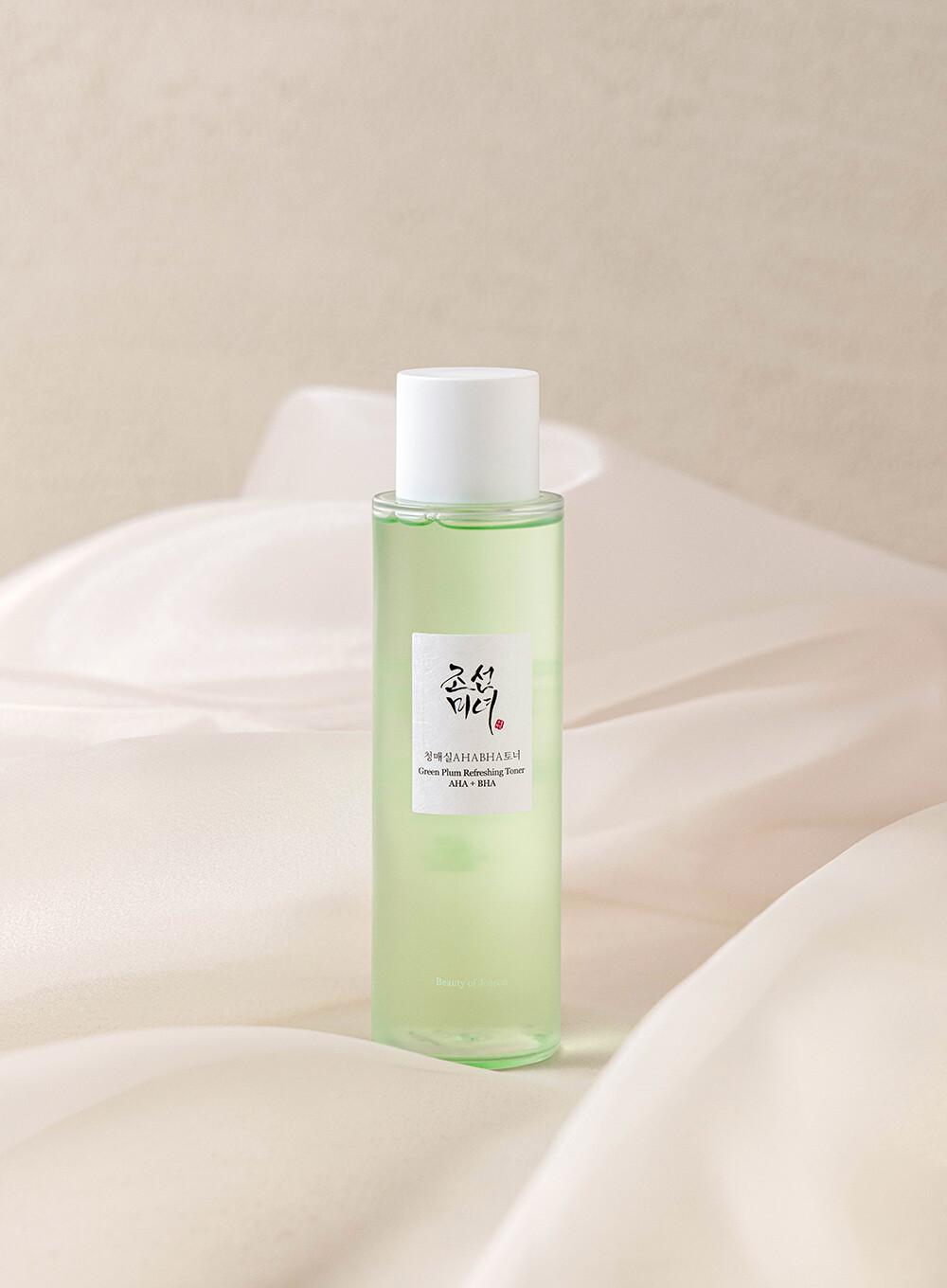 Revitalising Green Plum Essence Toner: AHA + BHA (150ml) | Beauty of Joseon