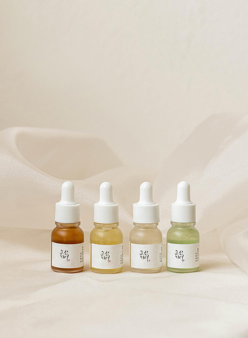 Prodotti essenziali per una pelle radiosa: kit di scoperta del siero Hanbang per tutti i tipi di pelle (10 ml x 4 pezzi) | Beauty of Joseon