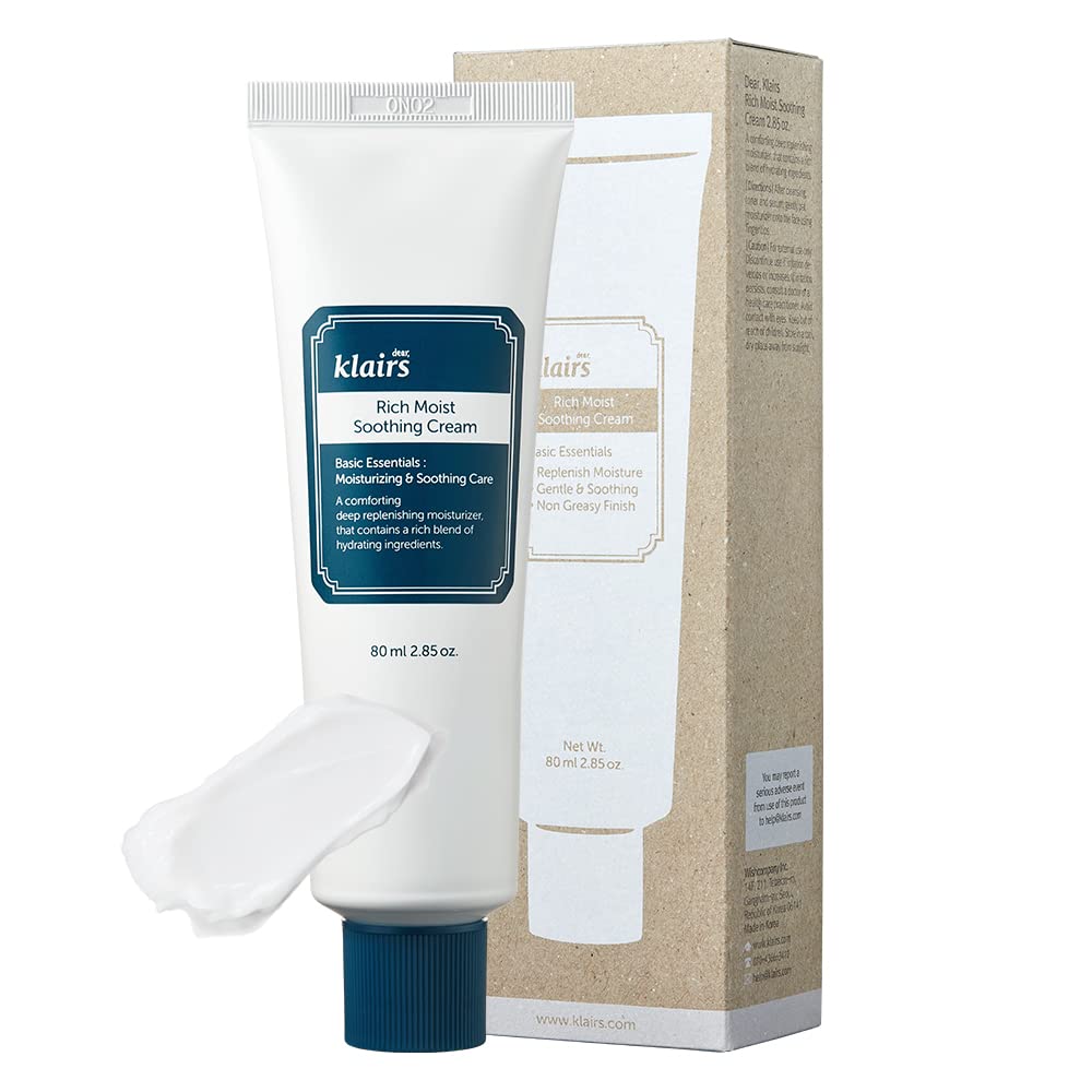Luxurious Rich Moist Soothing Cream for Sensitive Skin (80ml) | Klairs