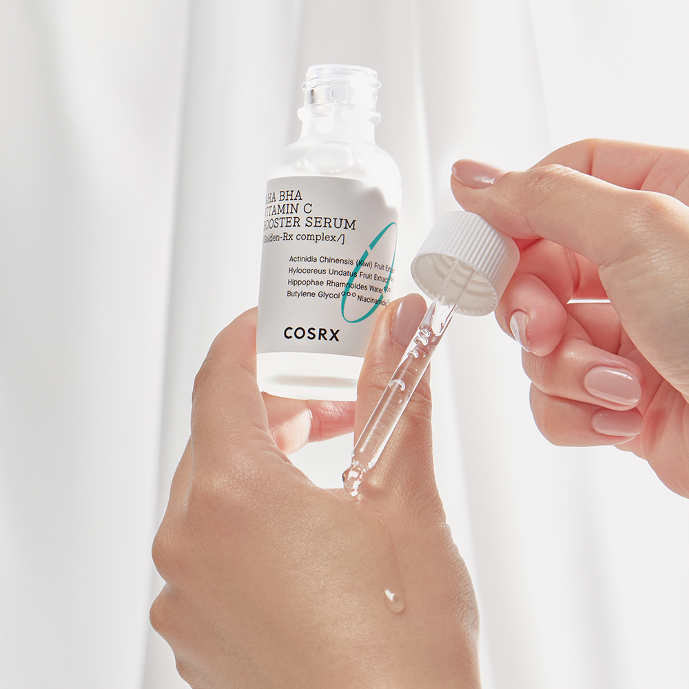 Siero rivitalizzante AHA BHA Vitamina C Booster con estratto di kiwi e frutto del drago (30 ml) | COSRX