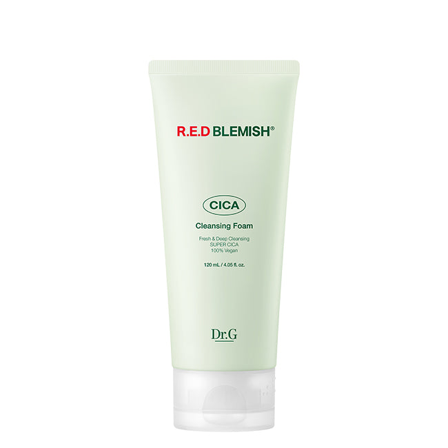 Indulge in Radiance: Red Blemish Cica Cleansing Foam (120ml) | Dr.G
