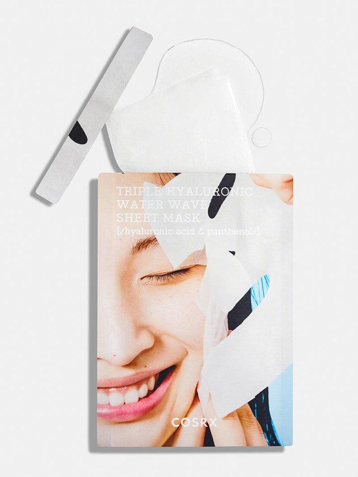 Hydrium Triple Hyaluronic Wave Sheet Mask for Intense Hydration and Radiance (20g) | COSRX