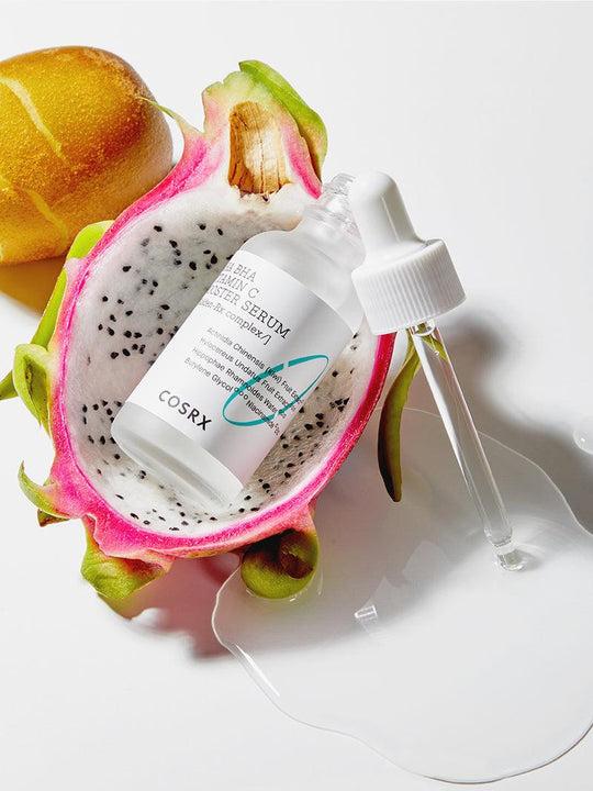 Siero rivitalizzante AHA BHA Vitamina C Booster con estratto di kiwi e frutto del drago (30 ml) | COSRX