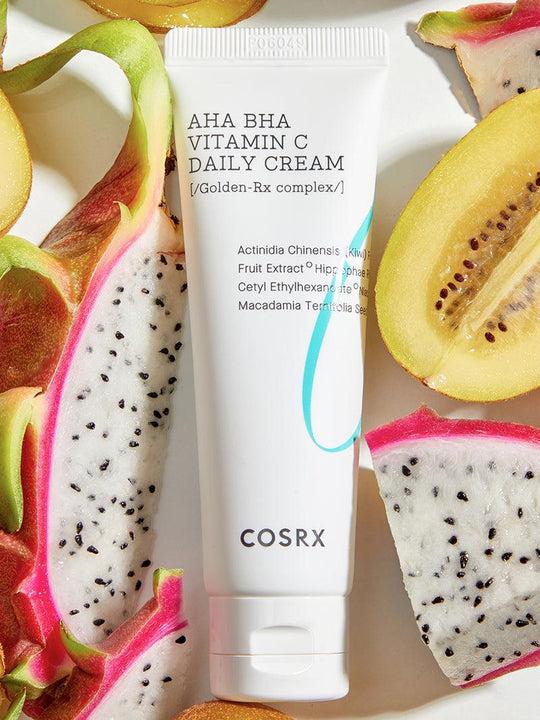 Illumina la tua pelle: crema quotidiana rinfrescante AHA BHA alla vitamina C (50 ml) | COSRX