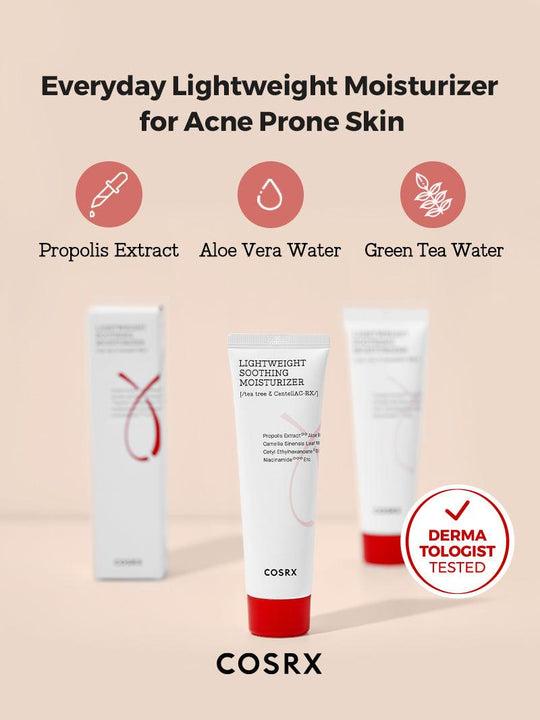 Gentle Radiance: Lightweight Soothing Moisturizer for Acne-Prone Skin (80ml) | COSRX