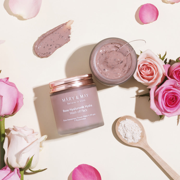 Rose Hyaluronic Hydra Wash Off Pack 125g | Mary&May