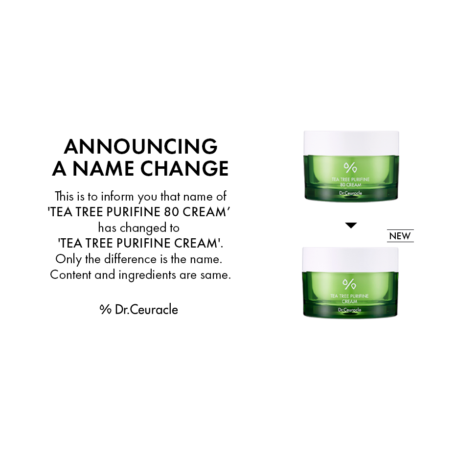 Tea Tree Purifine 80 Hydrating Cream for Blemish-Prone Skin | Dr. Ceuracle