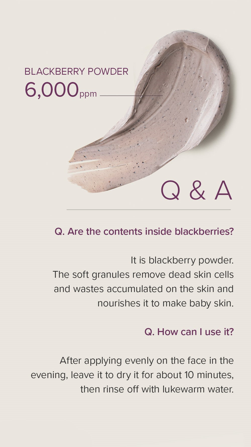Blackberry Complex Glow Wash off Pack 125g | Mary&May