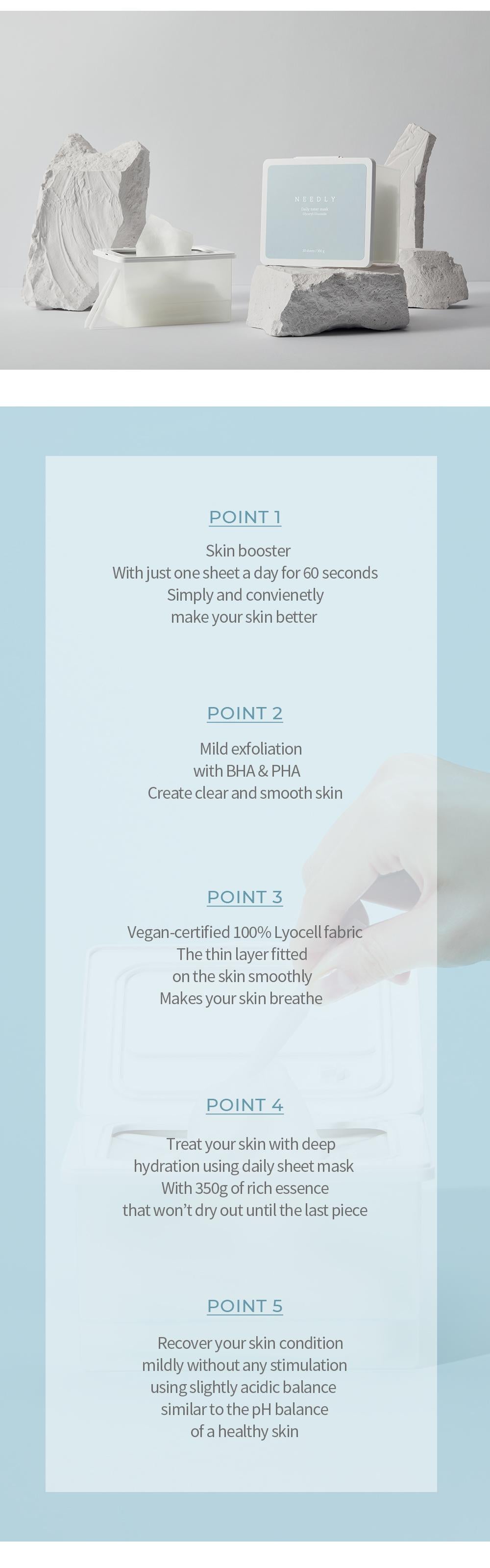 Daily Toner Mask Pack 30 Sheets | NEEDLY
