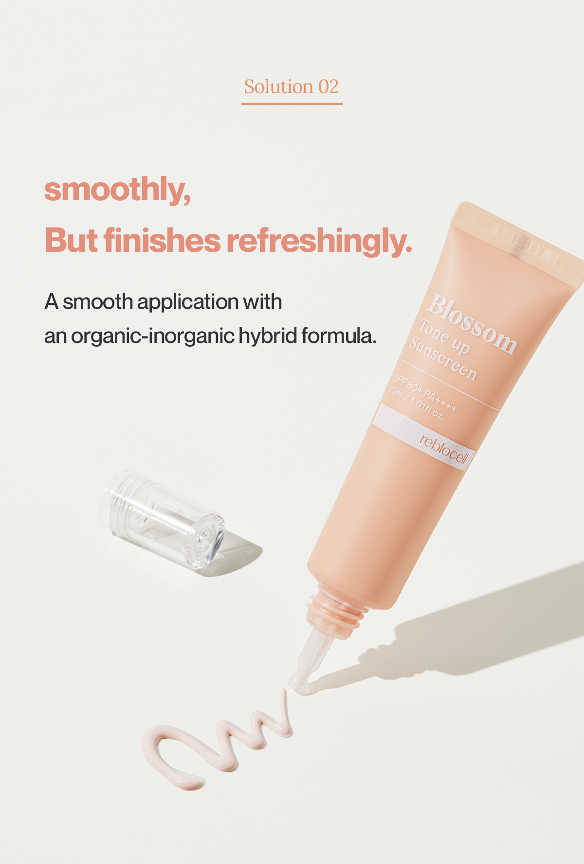 Blossom Tone up Sunscreen SPF 50+ PA++++ 30ml | Reblocell