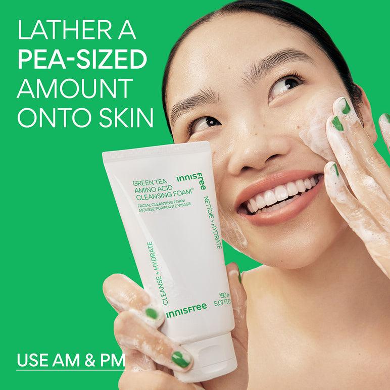 Revitalising Green Tea Amino Acid Cleansing Foam (150ml) | innisfree