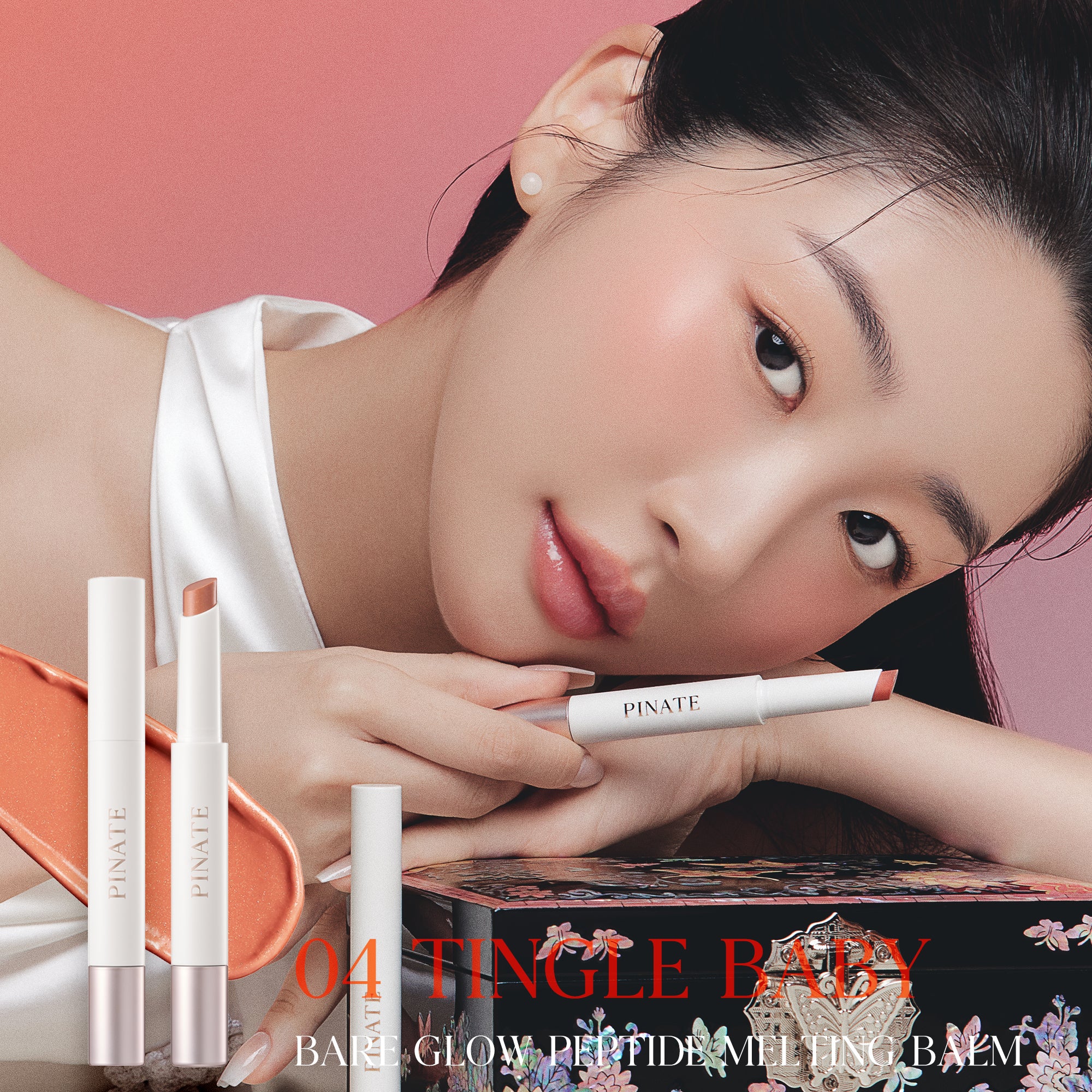 Pinate Bare Glow Peptide Melting Balm - Hydrating Lip Luxury