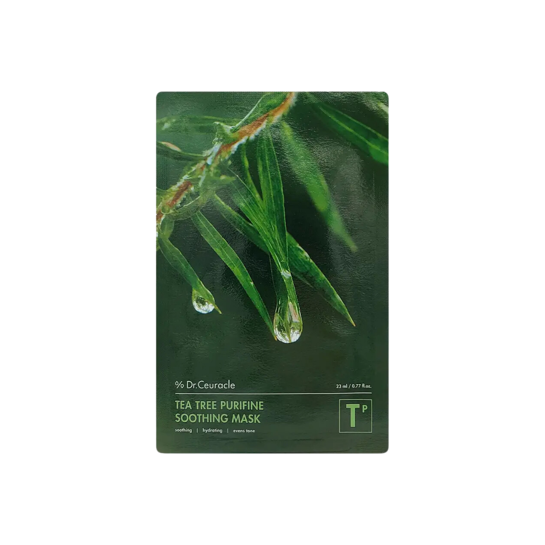 Discover the Dr. Ceuracle Tea Tree Purifine Soothing Mask, a South Korean masterpiece crafted for sensitive skin, blending nature's finest ingredients for radiant beauty.