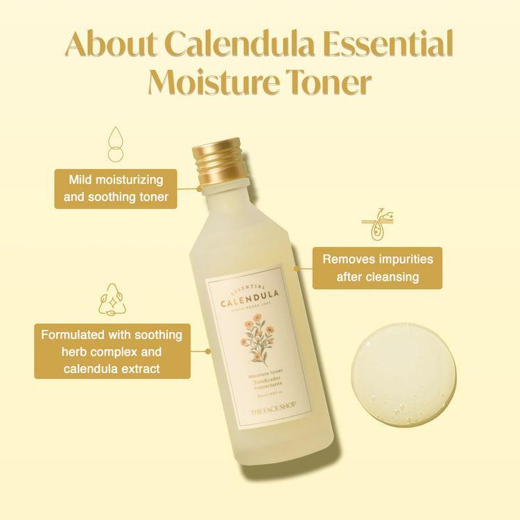 Calendula Essential Moisture Toner: un elisir di lusso per una pelle radiosa (150 ml) | The Face Shop