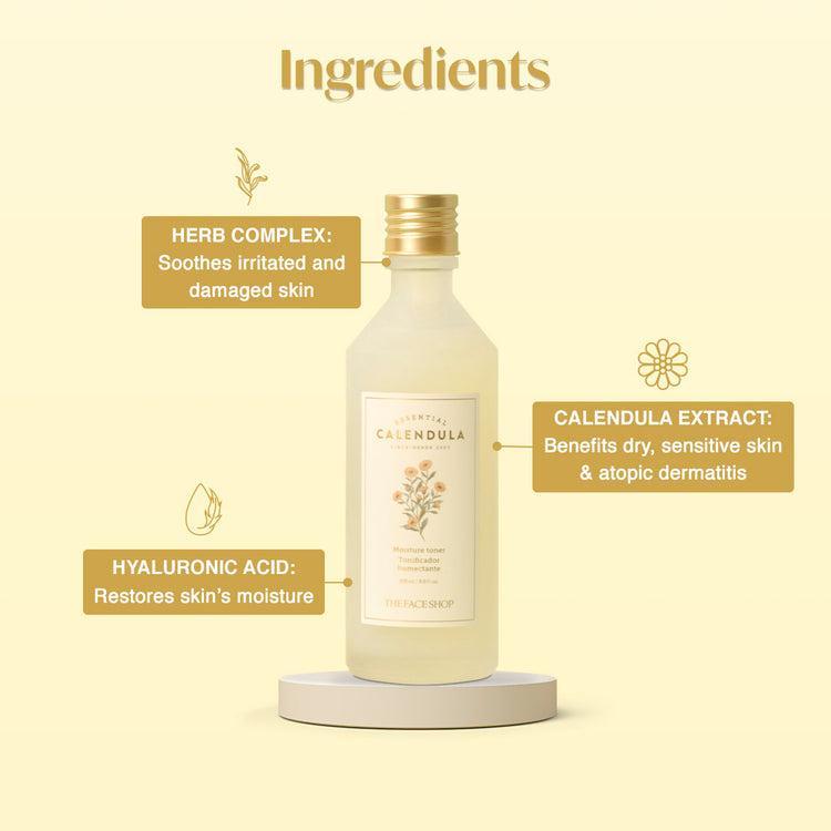 Calendula Essential Moisture Toner: un elisir di lusso per una pelle radiosa (150 ml) | The Face Shop