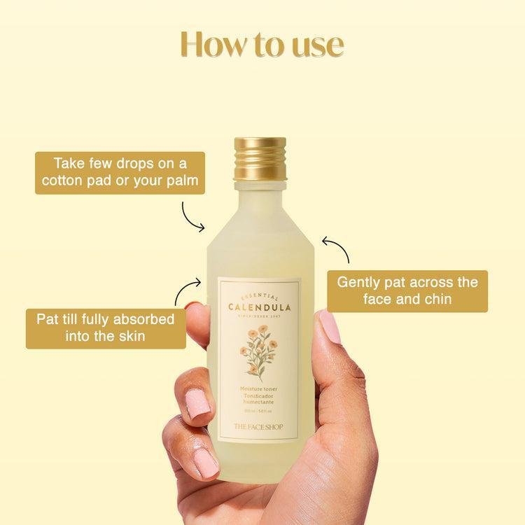 Calendula Essential Moisture Toner: un elisir di lusso per una pelle radiosa (150 ml) | The Face Shop