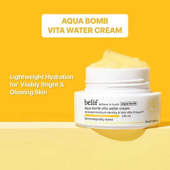Aqua Bomb Vita Vitamin Water Cream: Elisir di idratazione definitiva per una pelle radiosa (50 ml) | belif