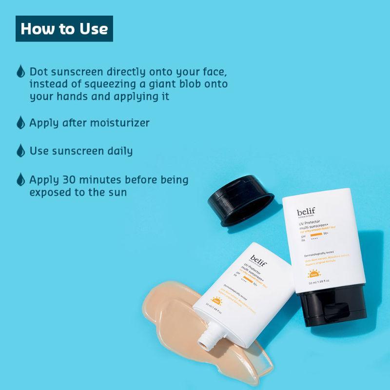 Radiant Shield: Luxe UV Protector Multi SPF 50+ Sunscreen (50 ml) | belif