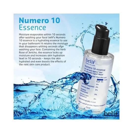 Numero 10 Essence: The Ultimate Hydration Elixir for Timeless Beauty 75ml | belif
