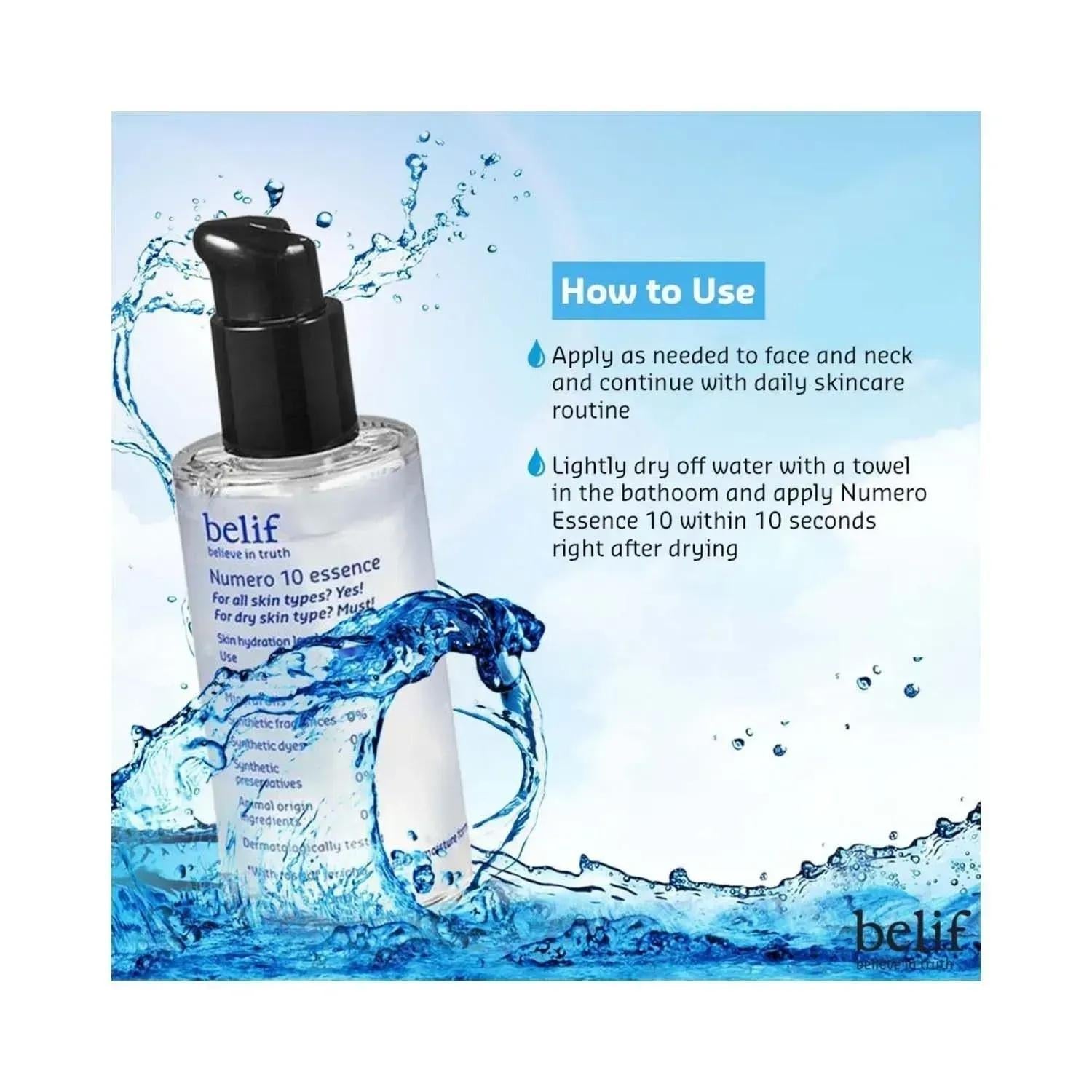 Numero 10 Essence: The Ultimate Hydration Elixir for Timeless Beauty 75ml | belif