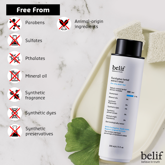Eucalyptus & Apple Mint Rejuvenating Herbal Toner (200ml) | belif