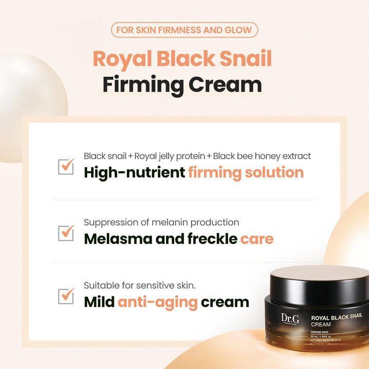 Indulge in Radiance: Royal Black Snail Elixir Cream (50ml) | Dr.G