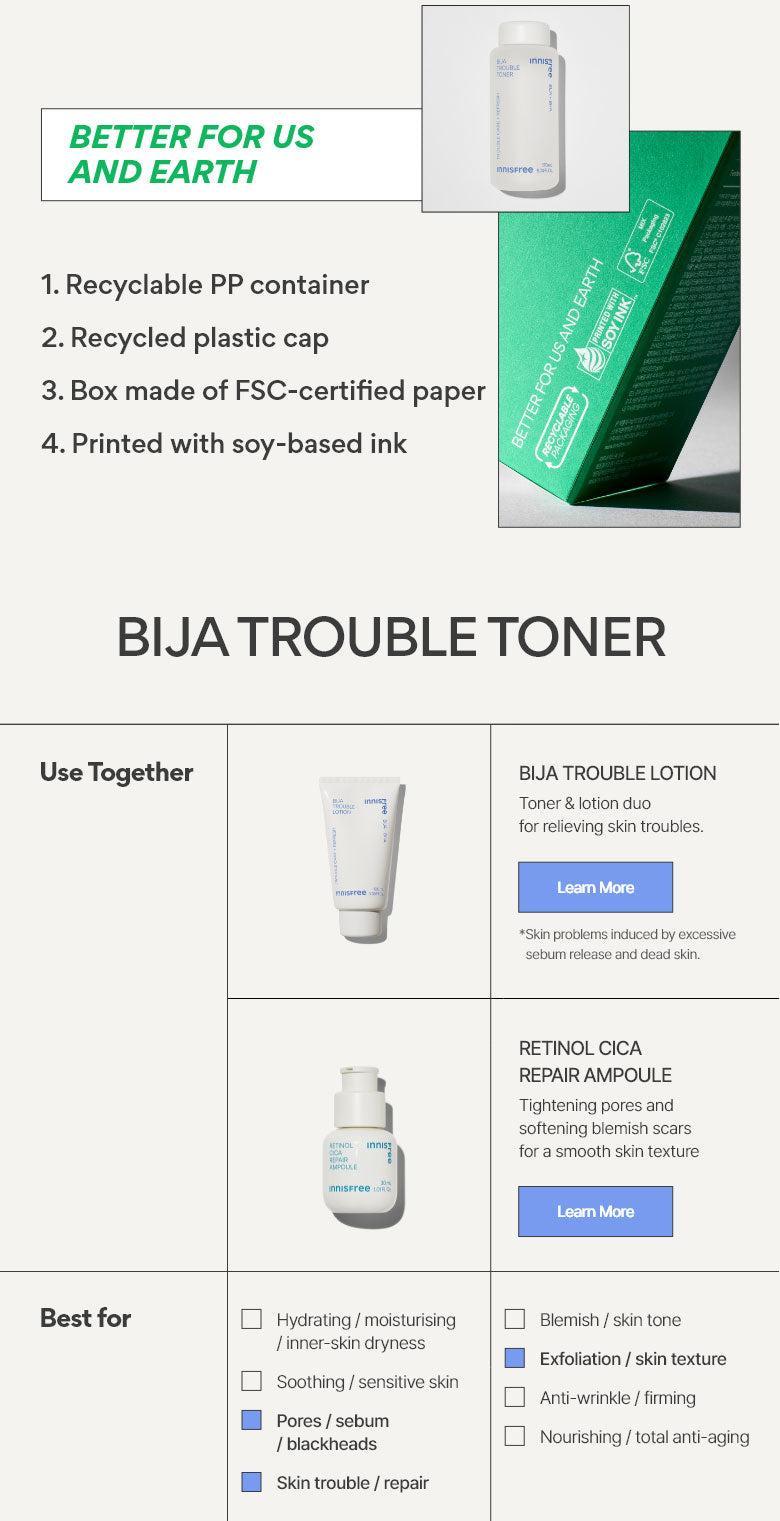 Revitalising Bija Trouble Toner (170ml) | innisfree