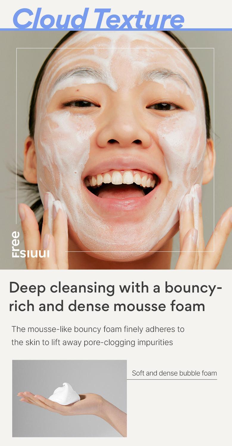 Mousse nettoyante Bija Trouble : nettoyant revitalisant pour peaux à problèmes (150 g) | innisfree